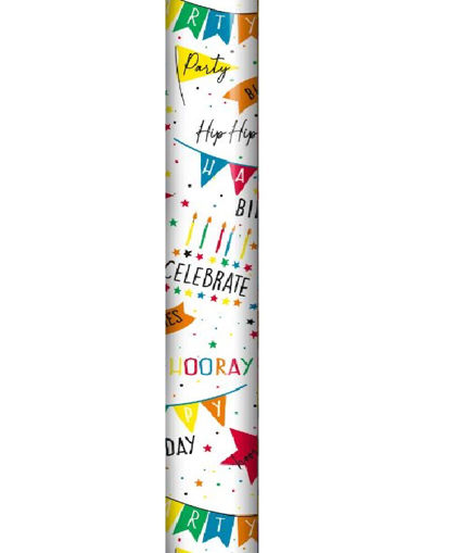 Picture of BIRTHDAY BANNER WRAPPING ROLL 70CM X 3 METERS